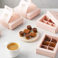 Emballage de dattes à emporter de qualité alimentaire boîte de bonbons de luxe ramadan eid desserts sucrés boîte de papier de gâteau poignée diviseur boîte de présentation de biscuits