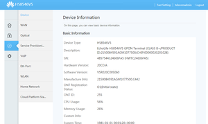 Modem routeur original HS8546V5 double bande Xpon/ Gpon ONU 4GE + 1tel + USB Wifi 5dib logiciel anglais même fonction que HG8145V5 - Product Image 6