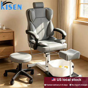 Sillón de Pedicura Eléctrico Moderno Kisen, Muebles de Salón de Lujo sin Tuberías, Sillón de Masaje para Manicura y Pedicura con Spa para Pies - Product Image 2
