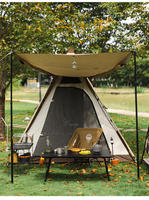 Support de fixation de table en acier au carbone Jukaiwtec CA04 - Portable pour le camping et la randonnée en extérieur