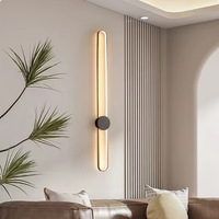 Lampes murales minimalistes, chevet de chambre à coucher, grille moderne et simple pour salon, modèle de couloir long, fond d'écran