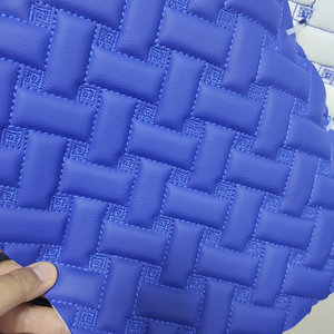 Tissu <span class=keywords><strong>d</strong></span>'<span class=keywords><strong>ameublement</strong></span> en cuir PVC matelassé brodé <span class=keywords><strong>pour</strong></span> siège de voiture - Product Image 6