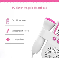 Doppler fœtal YULIN, moniteur de rythme cardiaque portable pour bébé, pour utilisation à domicile pendant la grossesse, sonde avec écran LCD numérique, détecteur de fréquence cardiaque fœtale