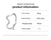 Bague géométrique en zircon, nouveau design, en argent sterling 925 de haute qualité, simple, pour mariage et fête, vente en gros