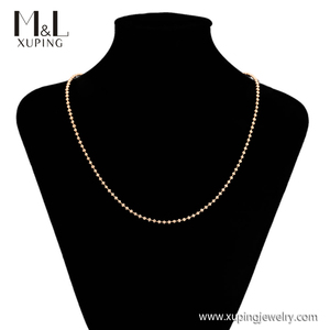 Collar <span class=keywords><strong>de</strong></span> <span class=keywords><strong>cadena</strong></span> elíptica <span class=keywords><strong>de</strong></span> <span class=keywords><strong>oro</strong></span> <span class=keywords><strong>de</strong></span> 18K para mujer, joyería <span class=keywords><strong>de</strong></span> cuello, 18K, tienda ML, XUPING, ML82501 - Product Image 6