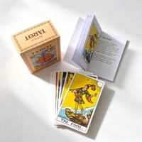 Fabricant de cartes Oracle haut de gamme personnalisées avec estampage à chaud argenté, bords dorés, impression vernie mate, jeu de divination