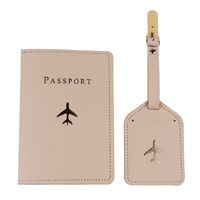 Vente en gros de couverture de passeport de voyage et d'étiquette de bagage Porte-carte Porte-passeport personnalisé Logo