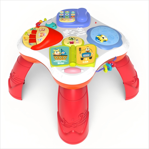 Centro <span class=keywords><strong>de</strong></span> Actividades Multifuncional 2 en 1 para Bebés, Andador <span class=keywords><strong>de</strong></span> Plástico con Mesa <span class=keywords><strong>de</strong></span> Juegos y Mesa <span class=keywords><strong>de</strong></span> Actividades - Product Image 2