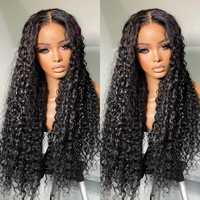 Perruque de cheveux humains 13x6 Raw 30 pouces, Lace Frontal Invisi-String sans colle, Lace Front 360 Full HD, Cheveux indiens Body Water Wave, pour revendeurs