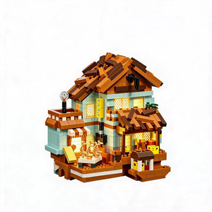 Blocchi da Costruzione Cabina sul Lungomare, Piccolo Giocattolo in Plastica ABS con Luce Calda, Educativo, Scala 1:8, Puzzle Fai-da-Te, Età 14+ - Product Image 5