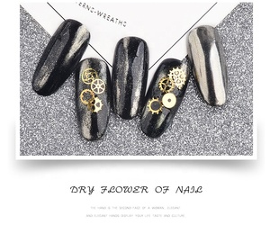 Qianya <span class=keywords><strong>2022</strong></span> rueda Retro Steampunk decoración Super-Thin 3D Nail Art Sticker venta al por mayor diseñadores lentejuelas Metal Material <span class=keywords><strong>uñas</strong></span> - Product Image 6