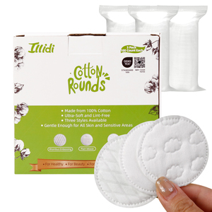 Lot de 3 tampons démaquillants jetables en <span class=keywords><strong>coton</strong></span> avec boîte de <span class=keywords><strong>rangement</strong></span> pour le démaquillage, certifiés OEKO-TEX, écologiques - Product Image 5