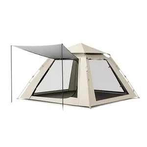 Personalizado de um quarto grande barraca de acampamento ao ar livre 3-4 pessoas à prova d' água portátil luxo grande barraca de acampamento protetor solar engrossado outd