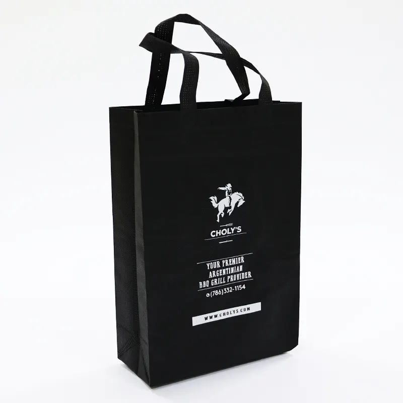 Custom shopping bags non woven bag with print logo custom printing fabric tote bag