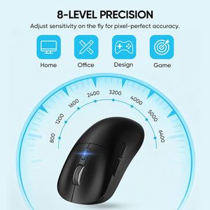 Minimalist Fashion M384 Universal for Blue Tooth Mouse Wired and Wireless Three-mode Charging for Notebook <b>Desktop</b> Tablet <b>Pc</b> - Product Image 2