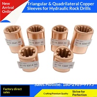 Foreuse hydraulique à trois ou quatre côtés avec manchons en cuivre, guide de queue, piston d'impact, fileté, multi-bras, pour plateforme de forage, modèle continental