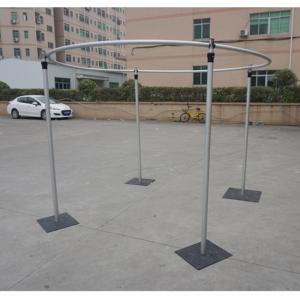 Aluminum Adjustable Silver Backdrop <b>Stand</b> Portable Wedding <b>Pipe</b> and Drape with 3-Year Warranty - Product Image 1