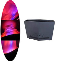Lumière LED artificielle à flamme de fer de 1,5 m avec télécommande pour la décoration de scène, de magasin, d'hôtel, de mariage