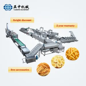 Low price frozen french fries production plant a series of machine for potato production line french fries line