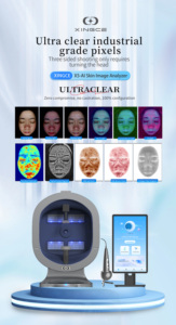새로운 업그레이드 <span class=keywords><strong>3D</strong></span> AI 피부 분석기 페이셜 스캐너 매직 미러 UV 감지 수분 테스트 살롱 용 페이셜 스킨 분석기 - Product Image 3