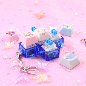 Phím bàn phím fidget tùy chỉnh với âm thanh click cơ học, đèn LED tương tác, keycap nhựa tùy chỉnh, móc khóa keycap - Product Image 4