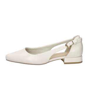 Bailarinas Marco Tozzi para mujer color crema con tacón de 2 cm talla 41 - Product Image 1