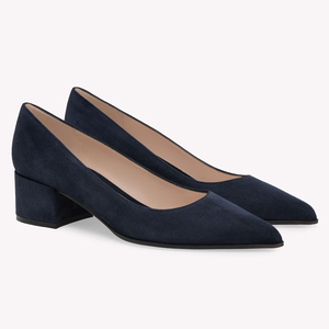 Zapatos de <span class=keywords><strong>Tacón</strong></span> Bajo de Ante con Punta Puntiaguda para Mujer, Zapatos de Oficina Cómodos, Zapatos de <span class=keywords><strong>Tacón</strong></span> Grueso para Dama, Venta al por Mayor OEM - Product Image 2