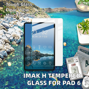 Film en verre trempé <span class=keywords><strong>IMAK</strong></span> série H 2.5D, épaisseur 0.33 mm, qualité A++, protection d'écran haute transparence pour Pad 6/Pad 6 Pro - Product Image 2