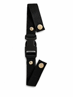 Tali Webbing Nilon Hitam yang Dapat Disesuaikan dengan Gesper Lepas Cepat Berbahan Logam Model JIARUI A41