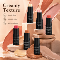 Stock disponible – 6 couleurs – Stick multi-usage blush, contour et illuminateur – Texture crémeuse et lisse – Prix de gros – Vente en gros – Maquillage visage en stick – OEM