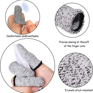 HPPE Cut-Resistant and Anti-Slip Durable Washable Safety <b>Gloves</b> <b>Finger</b> Sleeves for Kitchen and Guard Work - Product Image 6