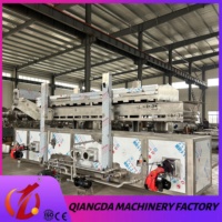 QD 2026 Machine de friture continue électrique et à gaz pour nuggets de poulet, friteuse commerciale continue pour frites