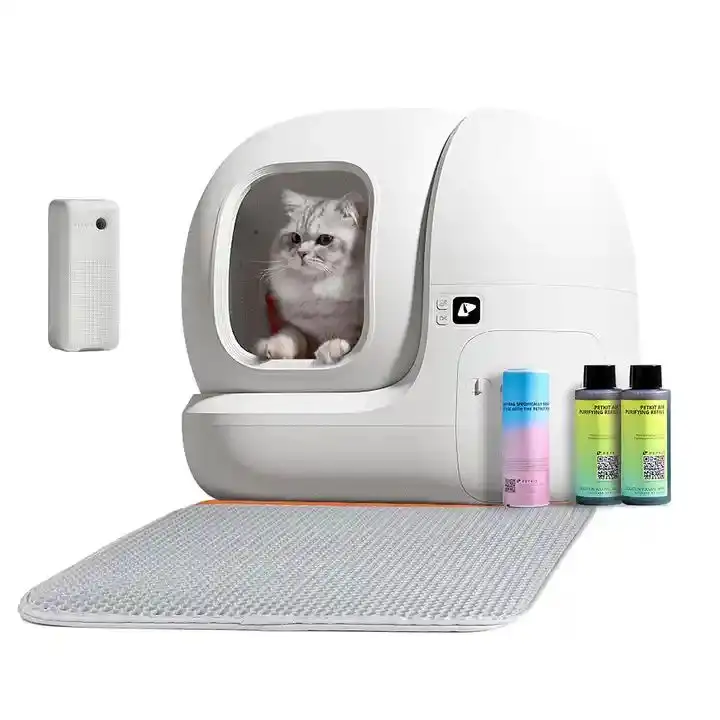 PETKIT PURA MAX kotak sampah kucing pembersih sendiri pintar kontrol aplikasi versi Global Toilet kucing dengan pewangi bau