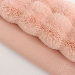 2023 New arrivals giả, 100% polyester <span class=keywords><strong>Fuzzy</strong></span> Fluffy Faux lông minky bong bóng thỏ vải sang trọng cho áo khoác mùa đông may mặc/ - Product Image 6