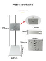 Support fixe Valve positionnement trou plaque de fixation Simple support de bureau plaque suspendue seringue manchon support de fixation