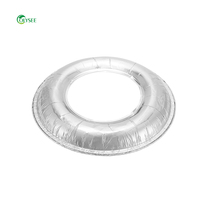 Feuille d'aluminium jetable Brûleur à gaz Bavoir Doublures Feuille d'aluminium bon marché Cuisinière à gaz Doublure ronde