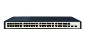 สวิตช์เครือข่ายกิกะบิต 50 พอร์ต แบบ OEM&ODM จากโรงงาน พร้อม QoS Vlan ตัวเรือนเหล็ก 50 RJ45 สำหรับศูนย์ข้อมูล สวิตช์กิกะบิตอีเธอร์เน็ต - Product Image 2