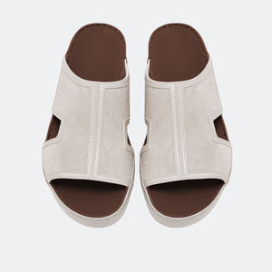 Shikol รองเท้าหนังกลับหนังธรรมชาติแบบกำหนดเองฤดูร้อนรองเท้าแตะอาหรับดั้งเดิมสไตล์พรีเมียร์ทำด้วยมือเย็บแวกซ์ระบายอากาศได้เดือนรอมฎอน - Product Image 1