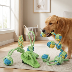 Ensemble de jouets <span class=keywords><strong>pour</strong></span> <span class=keywords><strong>chien</strong></span> en corde de coton durable, nœuds interactifs à mâcher, <span class=keywords><strong>pour</strong></span> nettoyer les dents, fournitures <span class=keywords><strong>pour</strong></span> animaux de compagnie <span class=keywords><strong>pour</strong></span> le jeu quotidien - Product Image 2