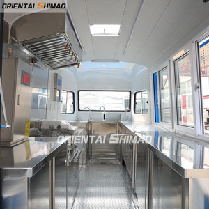 Food Truck Mobile Rétro pour Snacks, Légumes, Glaces, BBQ, Foodtruck Noir Bleu Vintage avec DOT CE ISO - Product Image 2