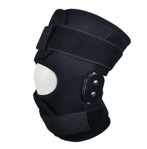 Genouillère articulée avec bandes de soutien métalliques, genouillères antidérapantes en néoprène, supports de genou - Product Image 6
