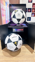 Ballon de football WELLMAN taille 5 en PU, poids 410-450g, circonférence 67-69cm, design écologique, léger et durable pour l'entraînement en extérieur