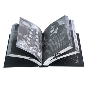 พิมพ์หนังสือปกแข็งหรูหราแบบกำหนดเอง ฉบับพิเศษ ขอบพ่นสี ปกขาวดำ ชุดไตรภาค เย็บเข้าเล่มอย่างสมบูรณ์แบบ - Product Image 3