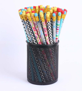 Crayons en bois de qualité supérieure, logo personnalisé, crayon graphite HB avec boîte en vrac - Product Image 1