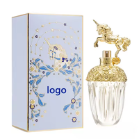 Flacon de parfum en verre transparent personnalisé Eric 50ml 80ml avec pompe pulvérisatrice en forme de cheval