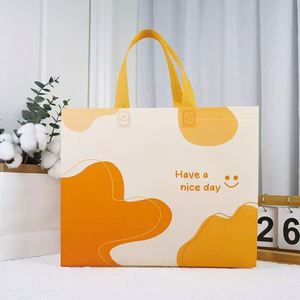 ถุงช้อปปิ้งสีชมพูขนาดใหญ่แบบใช้ซ้ำได้ที่ปรับแต่งได้และถุงช้อปปิ้งอเนกประสงค์ - Product Image 3