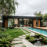 Villa préfabriquée modulaire moderne sur mesure pour une habitation permanente