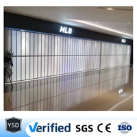 Système de porte coulissante pliante en polycarbonate cristallin, porte pliante moderne pour cuisine, salon, extérieur, hôtel, centre commercial et usage extérieur