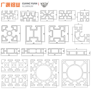 Extrusiones de Aluminio Industriales Cuadradas Planas con Ranura en T, Serie 6000, T3-T8, Perfiles OEM, Decoraciones Anodizadas, Soldadura en Polvo, Doblado - Product Image 2