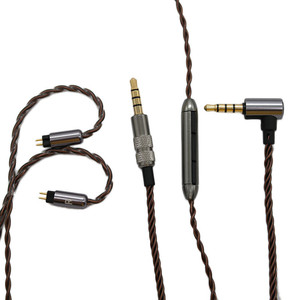 Headphone Audio Cable With In Line Controls And Mic 120cm Bronze Color Aluminum TPE Core For Digital Devices - Product Image 5